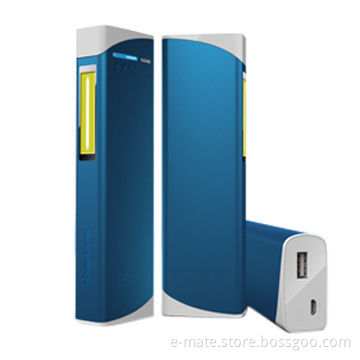 Portable Aluminum Power Bank for Tablets and Smartphone, with LED Lamp for Bright Power